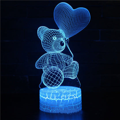 3D-Lampe aus Acryl mit USB-LED-Nachtlicht - Shopteufel