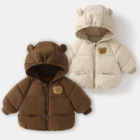 Wintermantel für Babys, wattierte Winterjacke aus Baumwolle