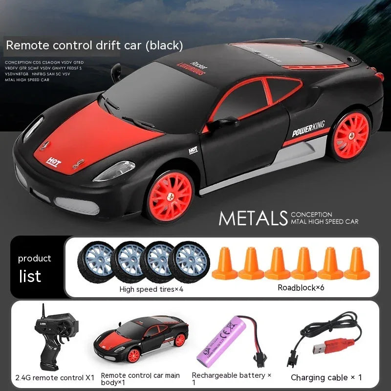 Remote Control Car Four-wheel Drive Drift Racing Car With Light Spray Boy Toy Remote Control Toy Car - Shopteufel