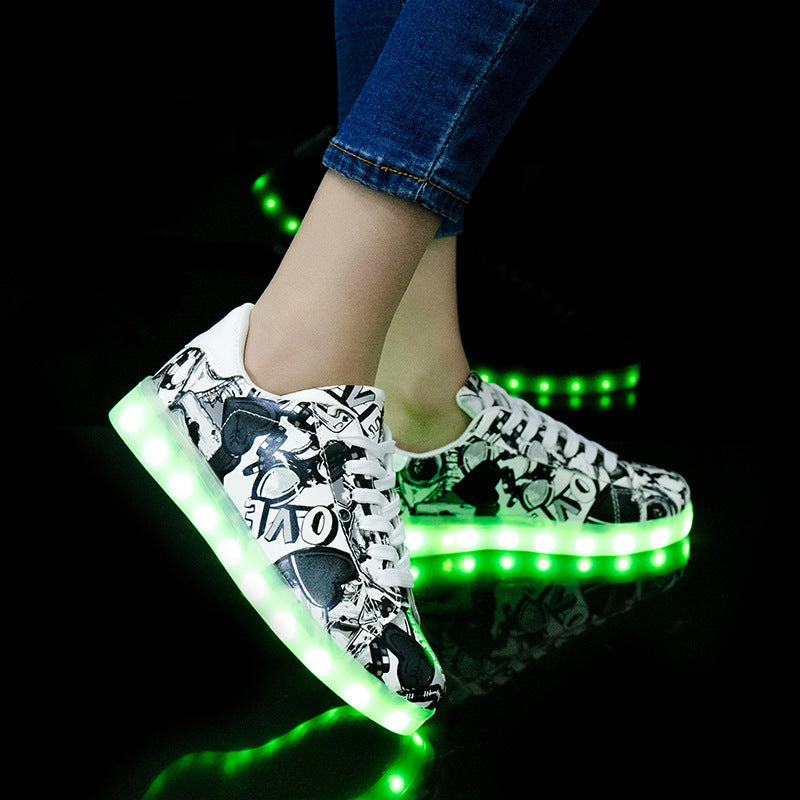 Leichte Schuhe für Damen und Herren, fluoreszierende Schuhe - Shopteufel