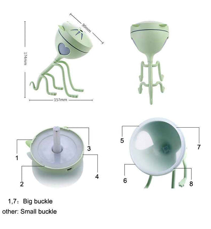 150ML Katzen-Ultraschall-Luftbefeuchter Aromatherapie-Diffusoren USB Auto-Lufterfrischer Home Mini-Luftwasser-Luftreiniger Led Birne Diffusor - Shopteufel