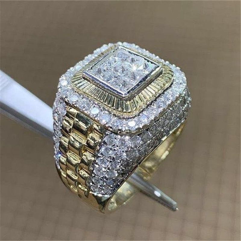 Hip-Hop-Diamant Ring - Shopteufel