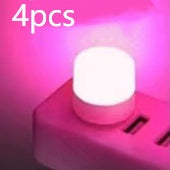 USB-Steckdose Lampe Computer Power Power USB kleine Buchlampe LED Augenschutz Leselicht kleine runde Lampe Nacht - Shopteufel