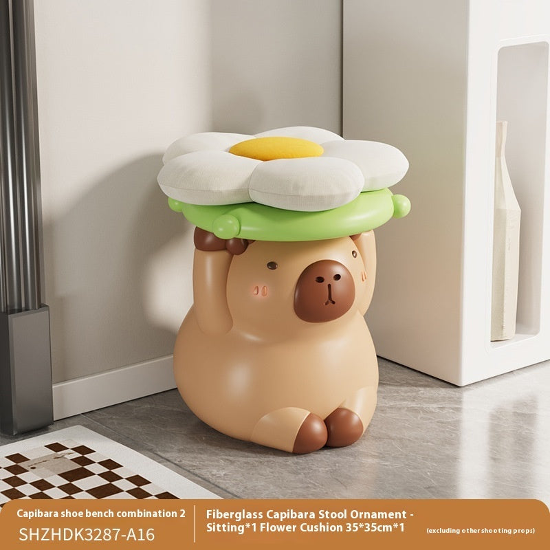 Niedlicher, Kappabala-Schuhwechselhocker zur Entspannung – praktische Heimdekoration - Shopteufel