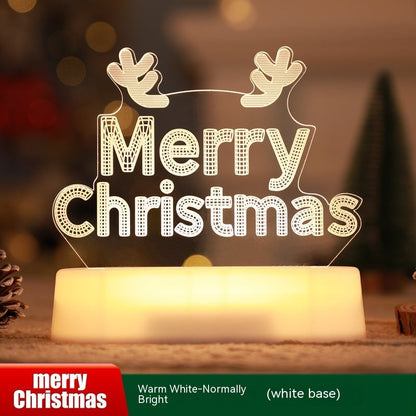 Weihnachtsdekoration 3D-Lampe Acryl LED-Nachtlichter - Shopteufel
