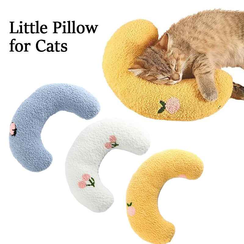 Little Pillow For Cats Fashion Neck Protector Deep Sleep Puppy U-Shaped Pillow Pets Pillow Kitten Headrest Dog Sleeping Pillow Pet Products - Shopteufel