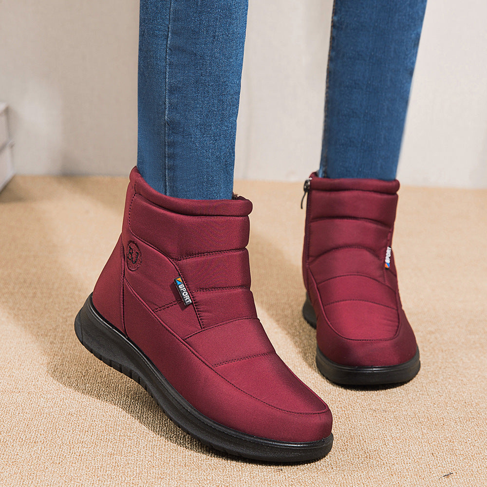 Damen-Ankle-Boots, rutschfeste, wasserdichte Schneestiefel