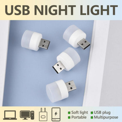 USB-Steckdose Lampe Computer Power Power USB kleine Buchlampe LED Augenschutz Leselicht kleine runde Lampe Nacht - Shopteufel