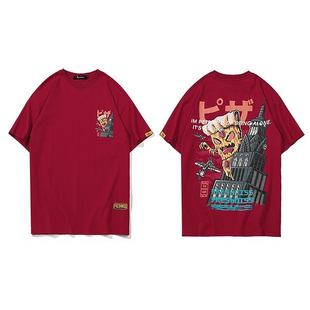 Neues Kurzarm-T-Shirt mit europäischem und amerikanischem Street-Hip-Hop-Print – ein trendiges Shirt für Männer und Frauen - Shopteufel