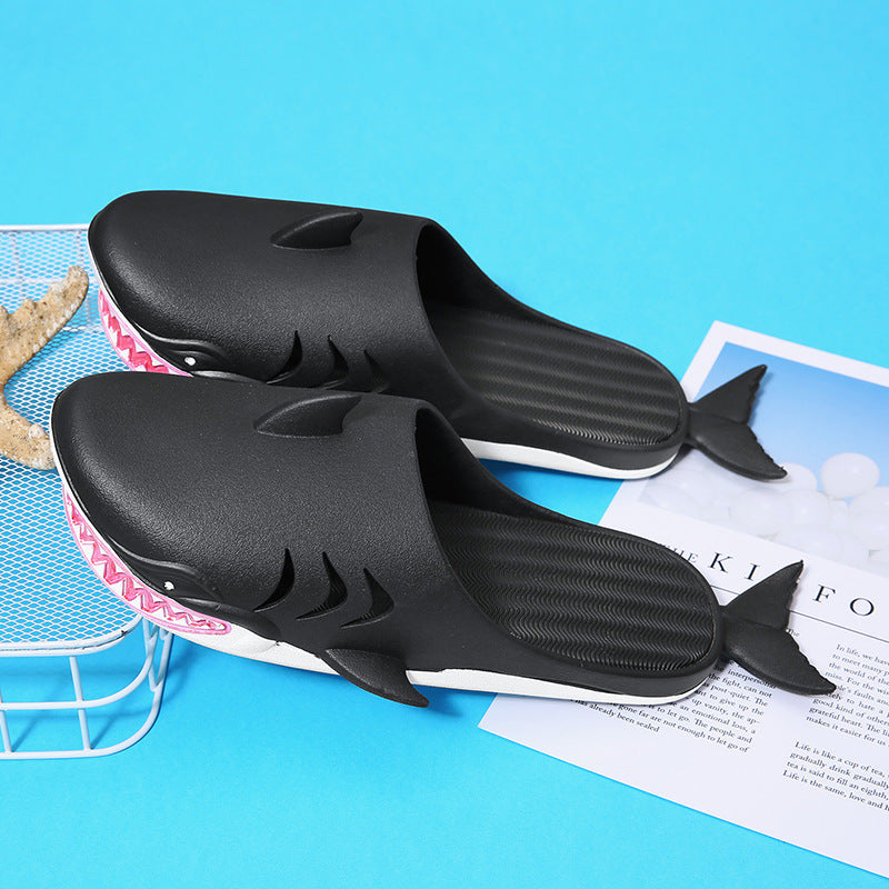 Haifisch-Slipper, Strandschuhe, flache Hausschuhe, Damen und Herren - Shopteufel
