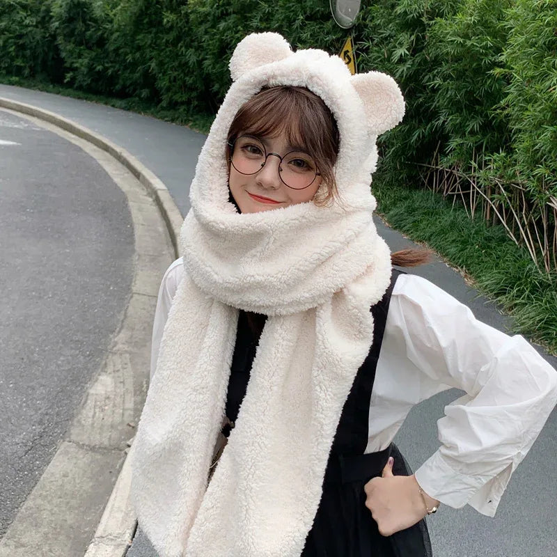 Niedlicher Winterplüschschal für Herbst und Winter - Shopteufel