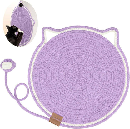 Braided Cotton Rope Cat Claw Mat Self Hi Ball One Piece Sleeping Mat Washable Anti Sticky Scratching Artifact Cat Scratching Mat Pet Products - Shopteufel