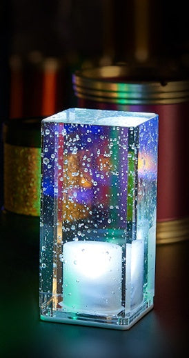 LED-Tischleuchte, wiederaufladbar, Nachtlicht, transparent