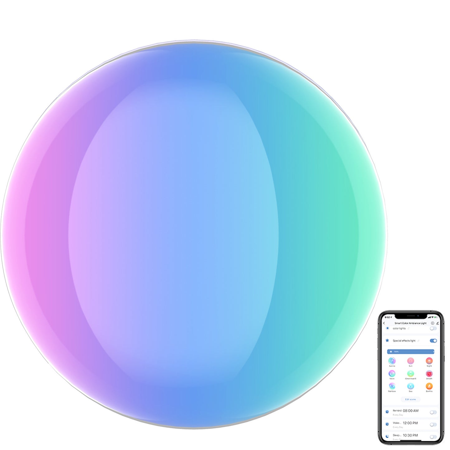 LED-Farbstimmungslampe, bunte Tischlampe für den Innenbereich