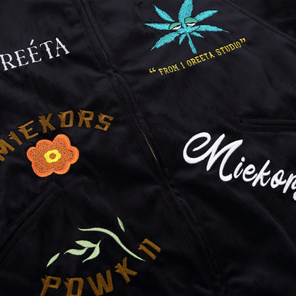 Hip-Hop-Baseballjacke mit lockerem Kragen - Shopteufel