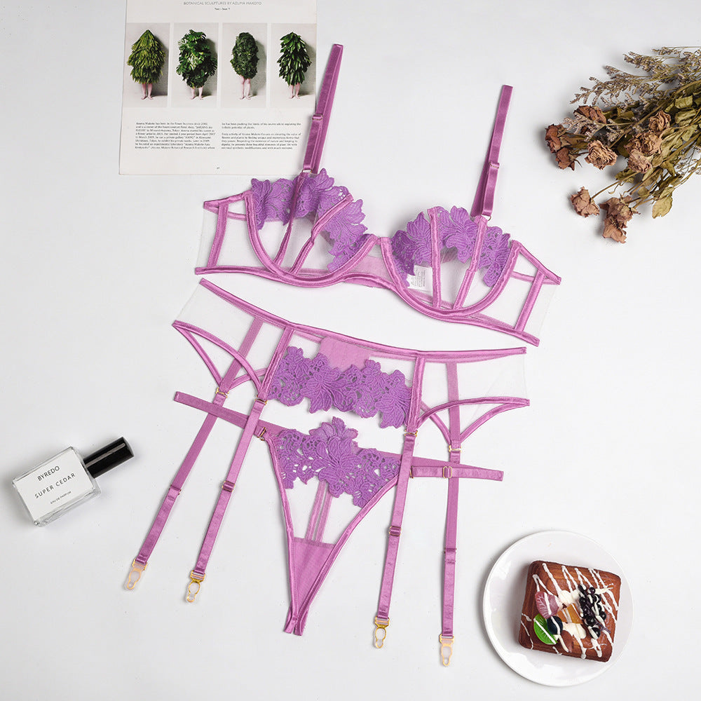 Sexy String-Tanga mit Blumenstickerei - Shopteufel