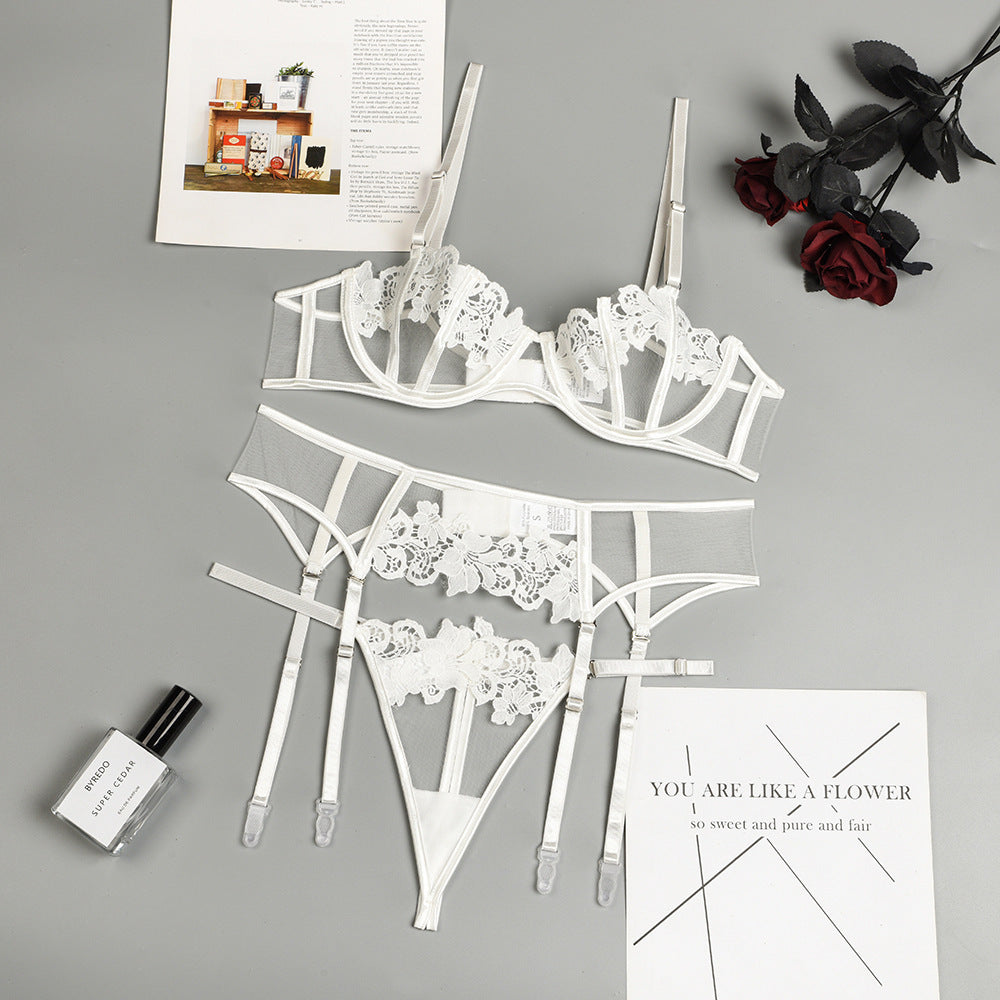 Sexy String-Tanga mit Blumenstickerei - Shopteufel