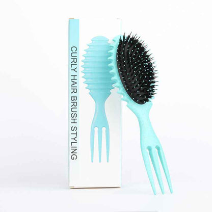 Lockendefinierende Haarbürste mit Borsten, Friseursalon-Kamm - Shopteufel