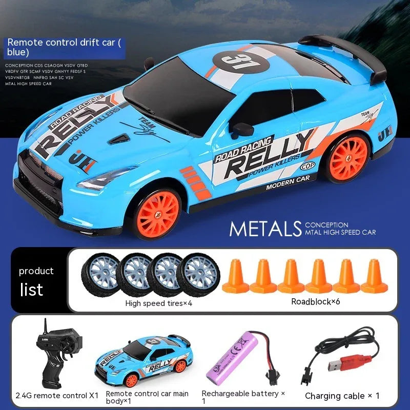 Remote Control Car Four-wheel Drive Drift Racing Car With Light Spray Boy Toy Remote Control Toy Car - Shopteufel