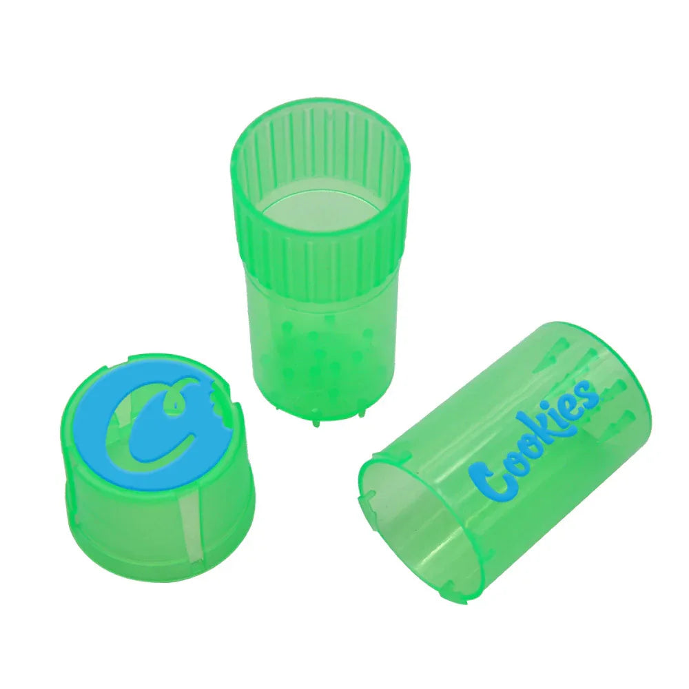 Dreilagiger Kunststoff-Grinder mit Aufbewahrungsbox und integriertem Rauchmühlenaufsatz - Shopteufel