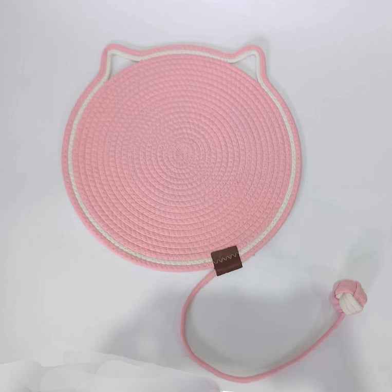 Braided Cotton Rope Cat Claw Mat Self Hi Ball One Piece Sleeping Mat Washable Anti Sticky Scratching Artifact Cat Scratching Mat Pet Products - Shopteufel