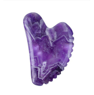 Amethyst-Roller-Set, herzförmiger Gua Sha Massager - Shopteufel