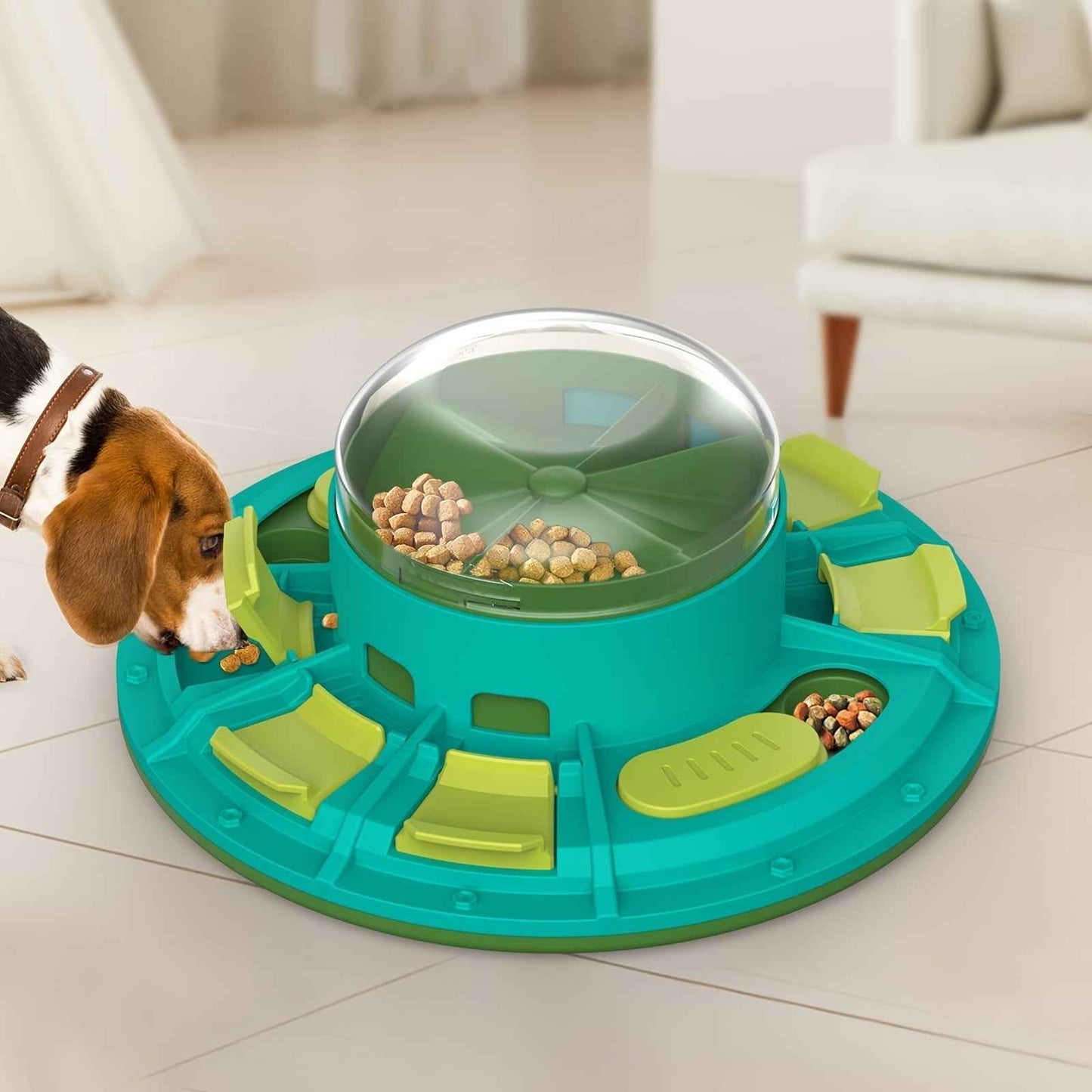 Interactive Dog Puzzle Toy For IQ Improvement And Slow Feeding Suitable For All Sizes Pets Nutritious Diet-Friendly Non-Electric Plastic Pets Game Pet Products - Shopteufel