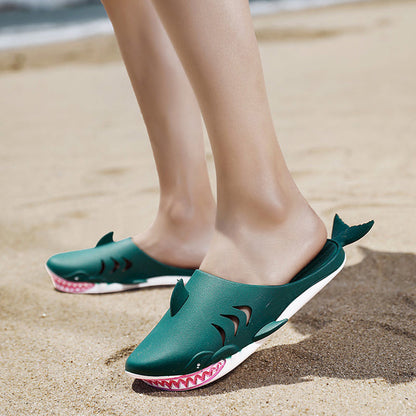 Haifisch-Slipper, Strandschuhe, flache Hausschuhe, Damen und Herren - Shopteufel