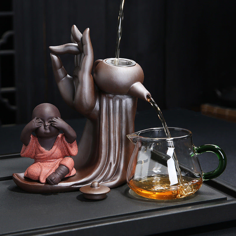 Ebony Ceremony Utensils Purple Sand Tea Set - Shopteufel