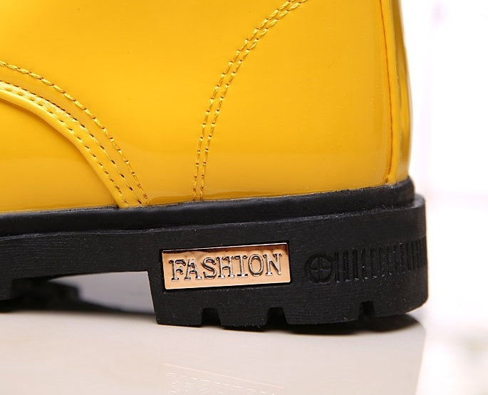 Winter Children Shoes PU Leather Waterproof Martin Boots Kids Snow Boots - Shopteufel