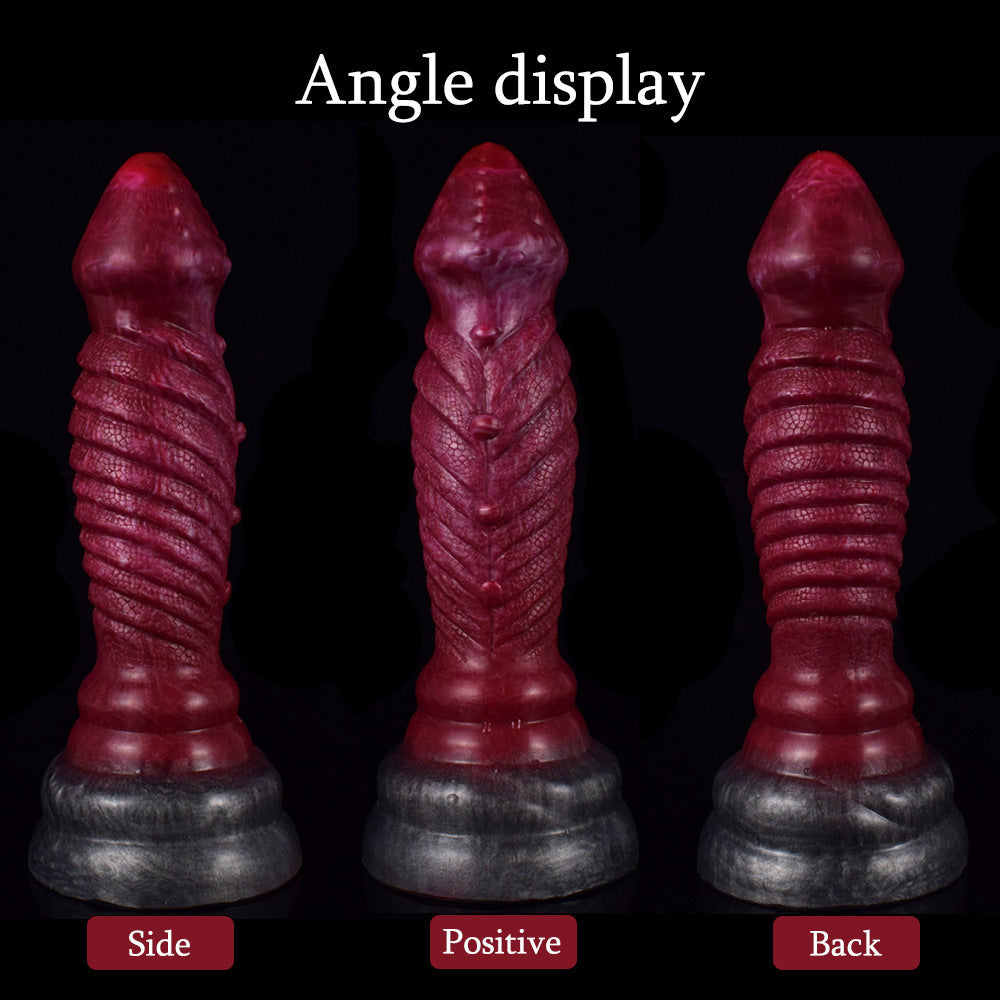 Farbiger Dildo, tierähnlicher Penis, Masturbator, unregelmäßiger Analplug - Shopteufel