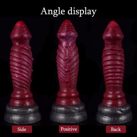 Farbiger Dildo, tierähnlicher Penis, Masturbator, unregelmäßiger Analplug