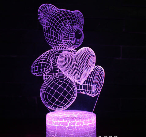 3D-Lampe aus Acryl mit USB-LED-Nachtlicht - Shopteufel