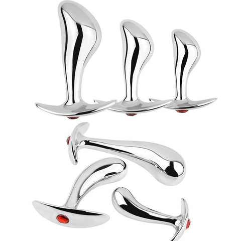 Analplug aus Metall, Analdildo, Po-Masturbation, G-Punkt-Dilatator