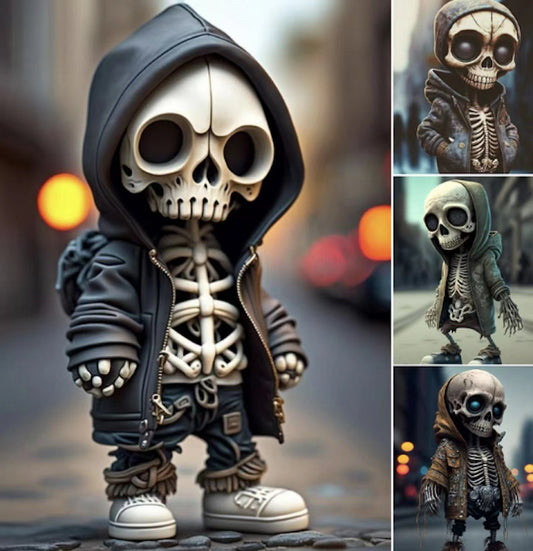 Halloween-Skelettfiguren, coole Skelettpuppen