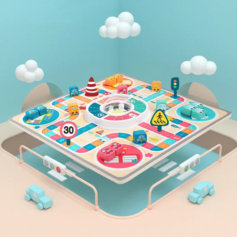 Kinderspielzeug Fliegendes Schach Interaktives Eltern-Kind-Spiel Schachbrett Kinderbrettspiel Spielzeug Puzzle Jump Dame - Shopteufel