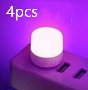 USB-Steckdose Lampe Computer Power Power USB kleine Buchlampe LED Augenschutz Leselicht kleine runde Lampe Nacht - Shopteufel