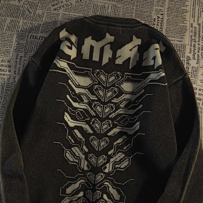 Amerikanischer Retro-Hip-Hop-Streetwear-Pullover für Herren im lässigen Stil - Shopteufel