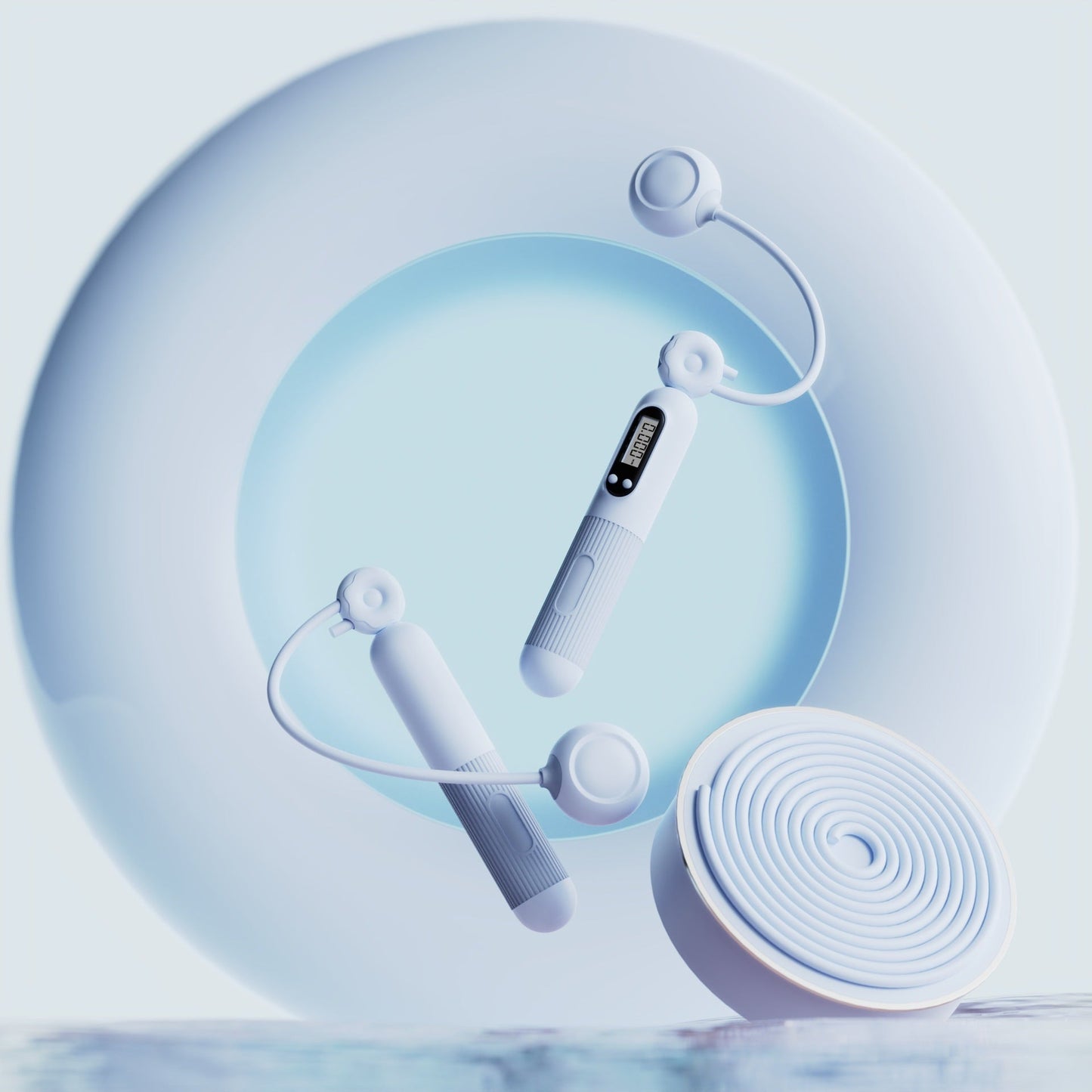 Springseil mit Zähler, verstellbares Springseil mit Kalorienzähler - Shopteufel