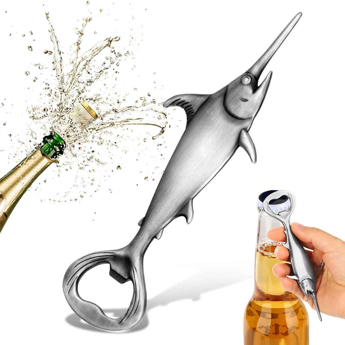 Creative Swordfish Handle Metal Beer Bottle Openers Kitchen Bar Accessories Tools Beer Gifts Beer Openors Kitchen Gadgets - Shopteufel