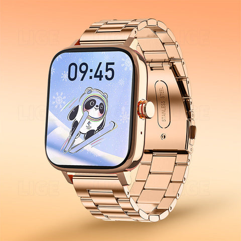 Smarte Sportuhr mit Schlafüberwachung, wasserdicht und leicht