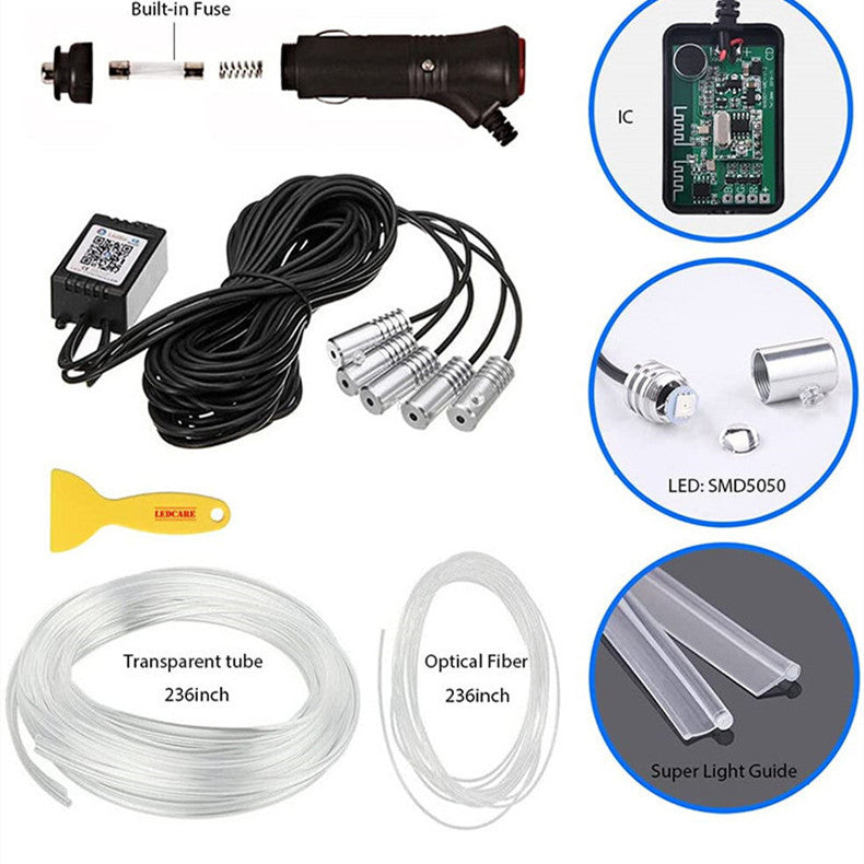 Threading-free Car Atmosphere Light APP Control - Shopteufel