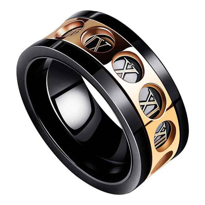 Persönlichkeitsring aus Titanstahl im Hip-Hop-Stil - Shopteufel