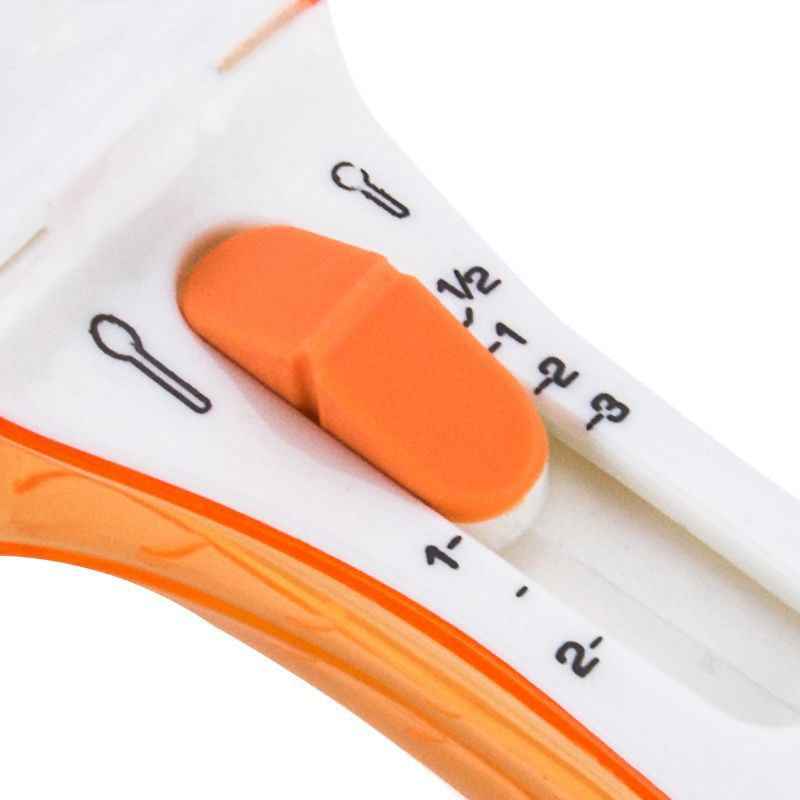 Küchenhelfer mit magnetisch verstellbarem Gewürzmesslöffel - Shopteufel