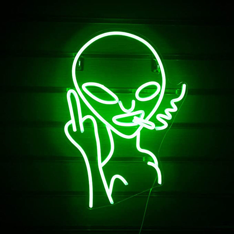Alien-LED-Acryl-Neonlampe