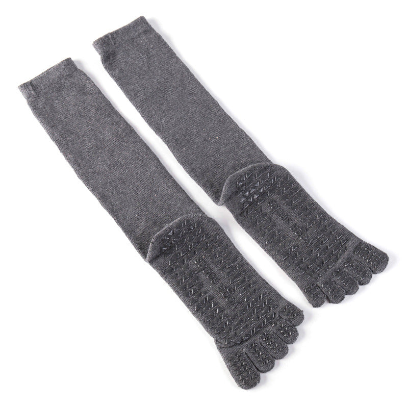 Lange Yoga-Socken, hohe Pilates-Socken, Fünf-Finger-Socken
