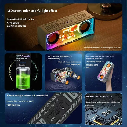 Doppellautsprecher kabelloser Bluetooth-Lautsprecher - Shopteufel