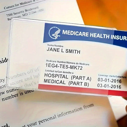 Mattierter, transparenter, entmagnetisierungsbeständiger Bankkartenhalter, Mitgliedsausweis - Shopteufel