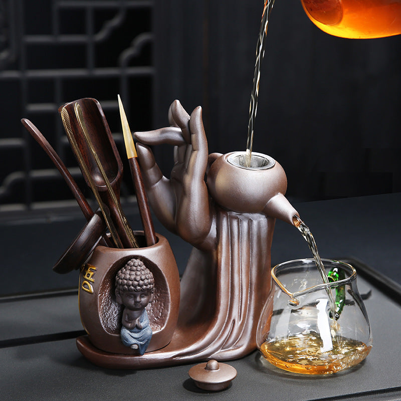 Ebony Ceremony Utensils Purple Sand Tea Set - Shopteufel