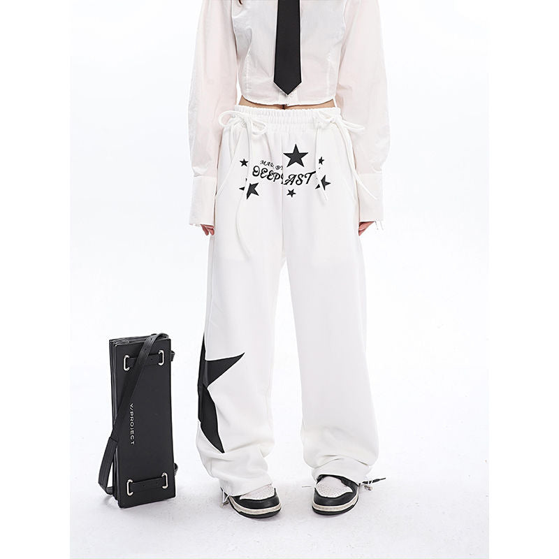 Retro-High-Street Hip-Hop Print Jogginghose - Shopteufel